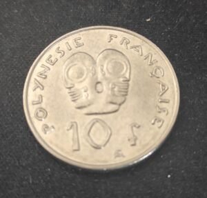 polynésie française pièce de 10 francs i e o m nickel 2003 sup ! (copie)