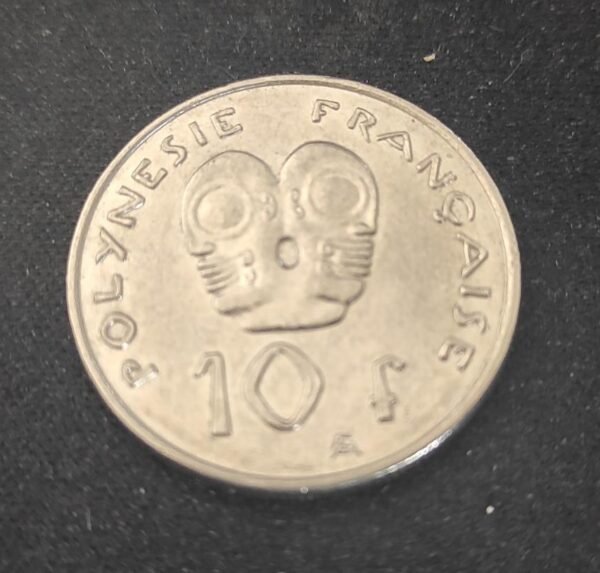 polynésie française pièce de 10 francs i e o m nickel 2003 sup ! (copie)