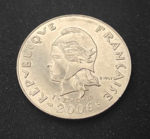 nouvelle calédonie 50 francs i e o m 2006 seulement 75 000 exemplaires sup !