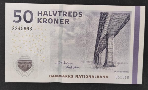 danemark billet de 50 kroner 2016 pick 65 pr neuf !