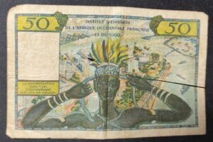 afrique occidentale et du togo billet de 50 francs nd 1956 pick 45