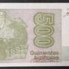 argentine billet de 500 australes 1985 pick 328 neuf ( unc )
