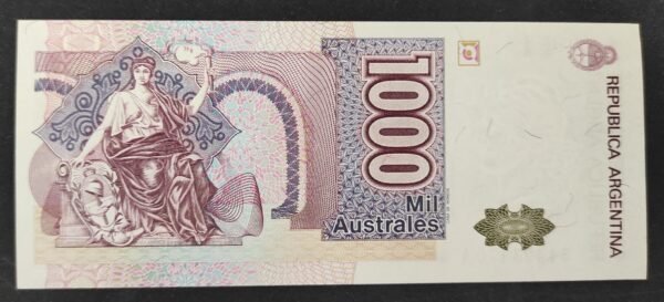 argentine billet de 1000 australes 1990 pick 329 neuf ( unc )