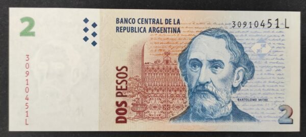 argentine billet de 2 pesos 2002 pick 352 (copie)