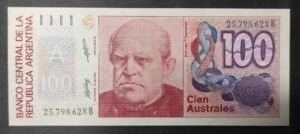 argentine billet de 100 australes 1990 pick 328 neuf ( unc ) (copie)
