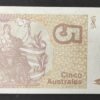 argentine billet de 5 australes 1990 pick 329 neuf ( unc )