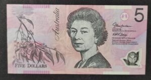 australie billet de 5 dollars 2002 pick 57a polymère