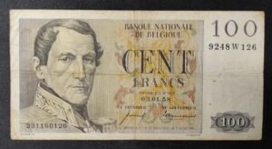 belgique billet de 100 francs du 03/01/1958 pick 129c