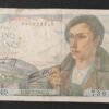 france billets de 5 francs berger du 22/07/1943 f.40 ref : f.05/02