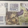 france billet de 500 francs chateaubriand du 19/07/1945 z.80 ref : f.34/01