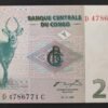 congo billet 20 centimes 1997 pick 83 antilopes d'afrique neuf ( unc ) !