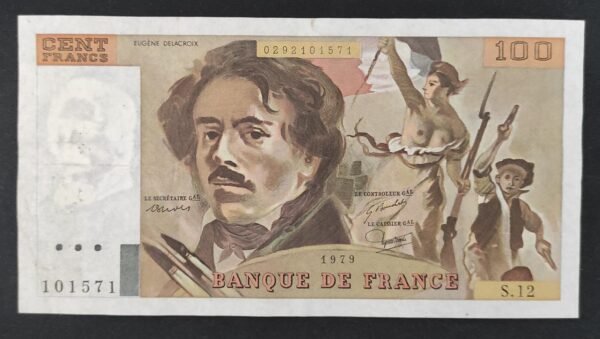 france billet de 100 francs delacroix 1979 a.15 ref : f.69/02c (copie)