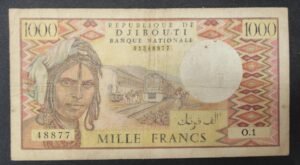 djibouti billet de 1000 francs de 1979 pick 37