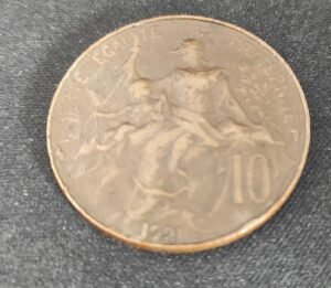 rare france pièce de 10 centimes dupuis 1921 ttb (copie)
