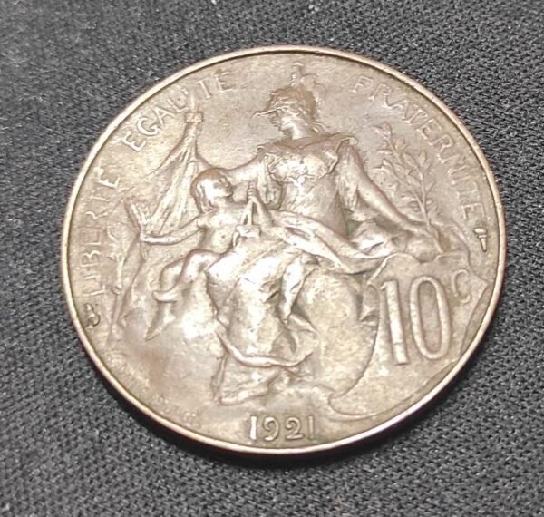 rare france pièce de 10 centimes dupuis 1921 (copie)
