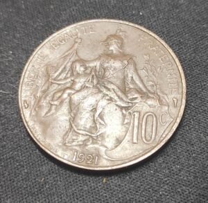rare france pièce de 10 centimes dupuis 1921 (copie)
