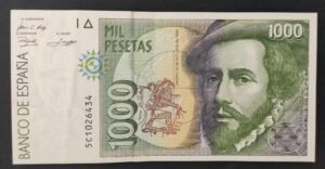 espagne billet de 1000 pesetas de 1992 pick 163 (copie)