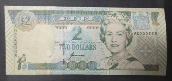 iles fidji pacifique sud, billet de 2 dollars 1996 pick 96 sup ! (copie)
