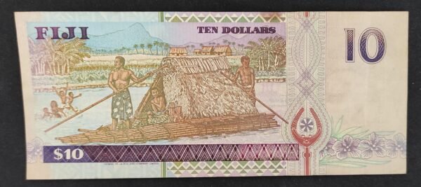 iles fidji pacifique sud, billet de 10 dollars 1996 pick 98
