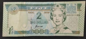 iles fidji pacifique sud, billet de 2 dollars 1996 pick 96 neuf unc ! (copie)