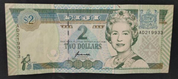 iles fidji pacifique sud, billet de 2 dollars 1996 pick 96 sup ! (copie)