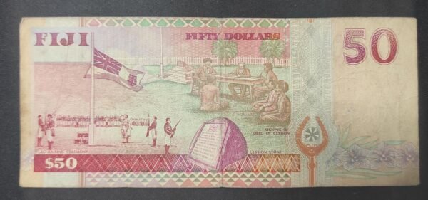 iles fidji pacifique sud, billet de 2 dollars 1996 pick 96 sup ! (copie)