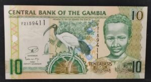 gambie billet de 10 dalasis 2013 pick 26 neuf ( unc )