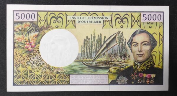 billet de 5000 francs ieom nouvelle calédonie polynésie alphabet b.012 ( 2004 ) (copie)