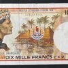 territoire français du pacifique billet de 10 000 francs ( ieom ) a.002 de 2009