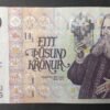 islande billet de 1000 kronur du 22/05/2001 pick 59 (copie)