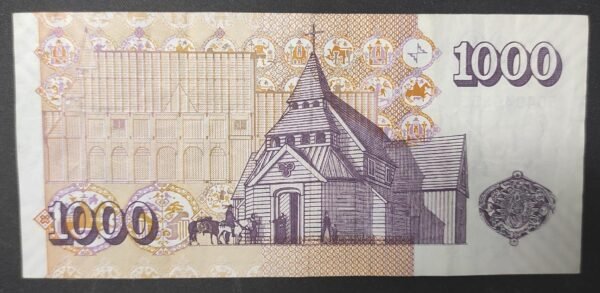 islande billet de 1000 kronur du 22/05/2001 pick 59 (copie)