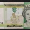 rare ile de jersey billet 1 pound 2010 pick 32 monument a la liberté reine elisabeth ii !