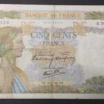 france billet de 500 francs la paix du 16/05/1940 k.389 ref : f.32/02