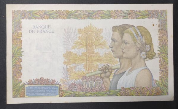 france billet de 500 francs la paix du 16/05/1940 k.389 ref : f.32/02