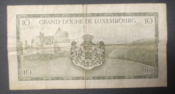 luxembourg billet de 10 francs 1954 pick 48