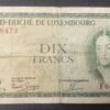 luxembourg billet de 10 francs 1954 pick 48