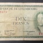 luxembourg billet de 10 francs 1954 pick 48