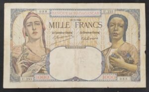 madagascar billet de 1000 francs / 200 ariary type 1994 pick 76 spl (copie)