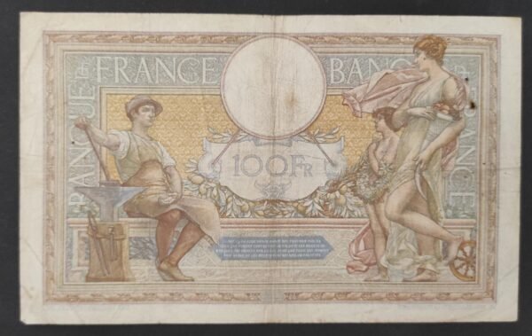 france billet de 100 francs luc olivier merson du 24/02/1938 n.57856 ref f.25/12 (copie)