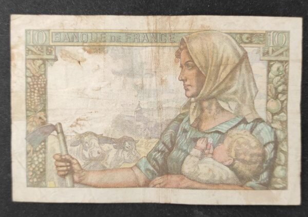 france billet de 10 francs mineur du 26/11/1942 m.33 ref : f.08/06 (copie)