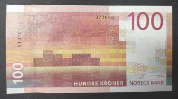 norvège billet de 100 kroner de 2016 pick 54 neuf (copie)