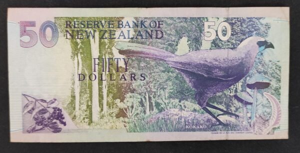nouvelle zélande billet de 50 dollars pick 180 de 1992