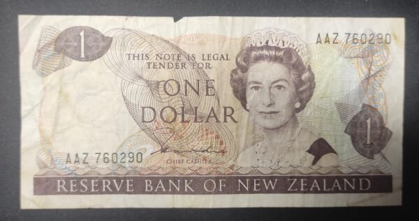 nouvelle zélande billet de 1 dollar 1981 1992 pick 169 reine elizabeth ii (copie)