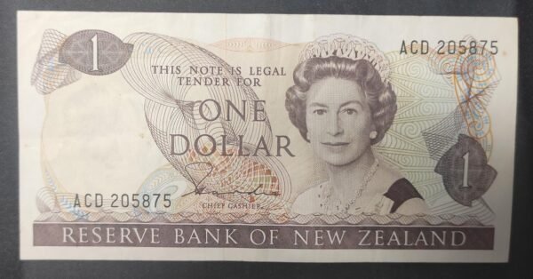 nouvelle zélande billet de 1 dollar 1981 1992 pick 169 reine elizabeth ii