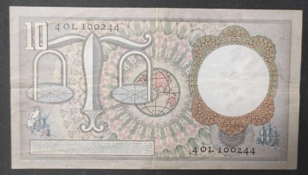 pays bas billet de 10 gulden du 23/03/1953 pick 85 (copie)