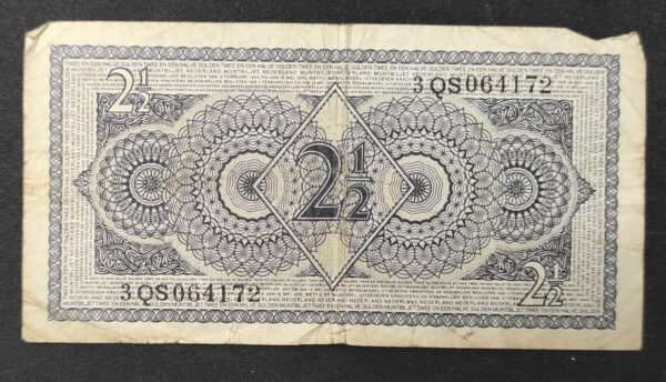 pays bas billet de 2 1/2 gulden type 1949 juliana pick 73 (copie)