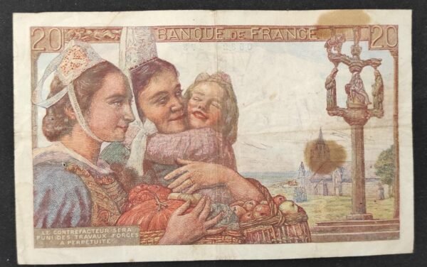 france billet de 20 francs pécheur du 21/05/1942 a.22 ref : f.13/02 (copie)