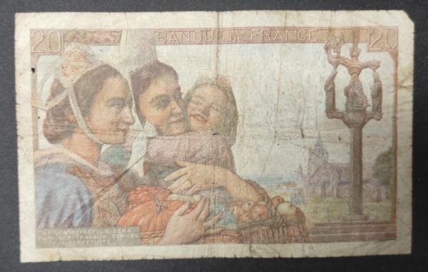 france billet de 20 francs pécheur 1er date 12/02/1942 k.11 ref : f.13/01 ! (copie)