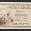 banque de l'indochine billet de 1 piastre 1953 pick 76