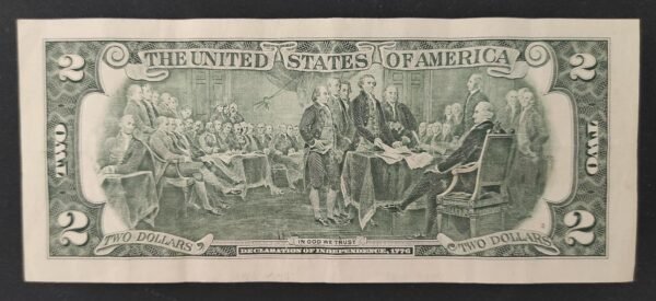 etats unis d'amérique usa billet de 2 dollars 2017 e (5) richmond virginie circulé (copie) etats unis d'amérique usa billet de 2 dollars 2017 e (5) richmond virginie circulé (copie)